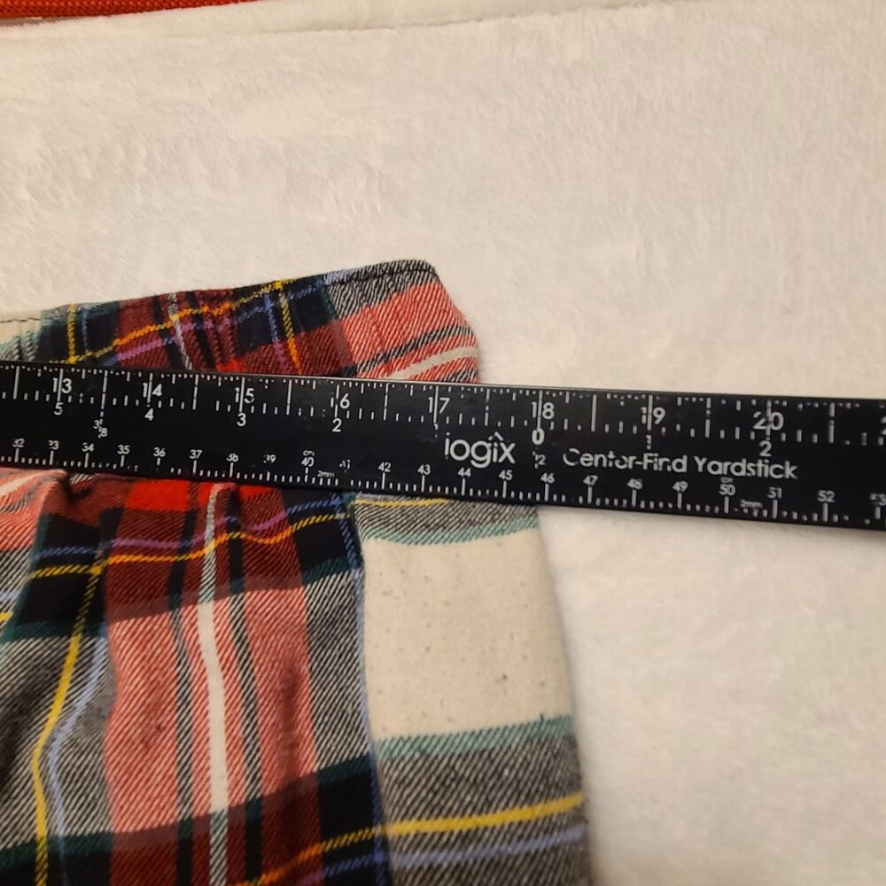 Old Navy Mens Red Plaid Flannel Pajama Pants XL Elastic Waist - Picture 9 of 11